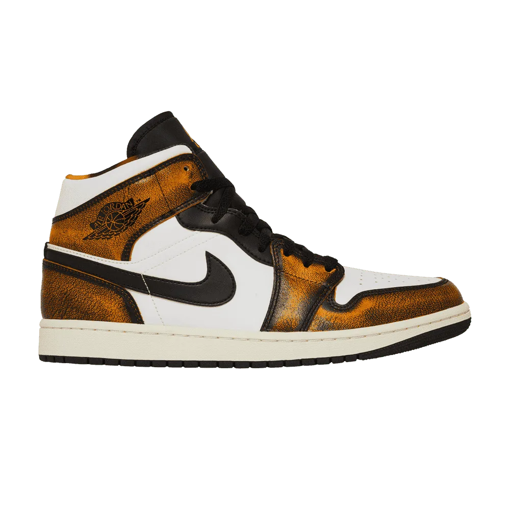 Air Jordan 1 Mid SE Orange Wear Away