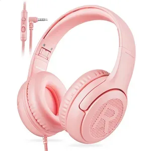 Awatrue Kids Headphones Comfortable Toddler Headsets for School Ideal Gifts for Son Daughter Sound and Safe Listening Ex