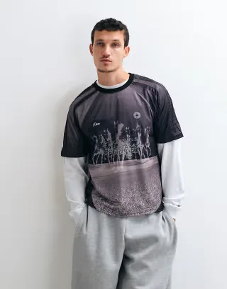 Dime year of the horse relaxed fit jersey in black