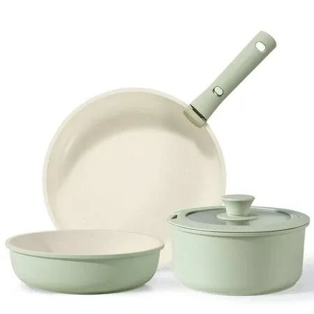 Carote 17pcs Pots and Pans Set with Detachable Handle