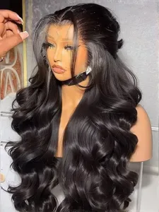 Peruvian Body Wave 250% Density 40 42 inch 13x6 HD Lace Front Human Hair Wigs 13x4 Frontal Wigs Women Glueless Preplucke