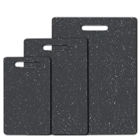 Soulgenix Cutting Boards for Kitchen,3 Pieces Chopping Board with Non Slip Handles, Reversible Large Cutting Board Set,