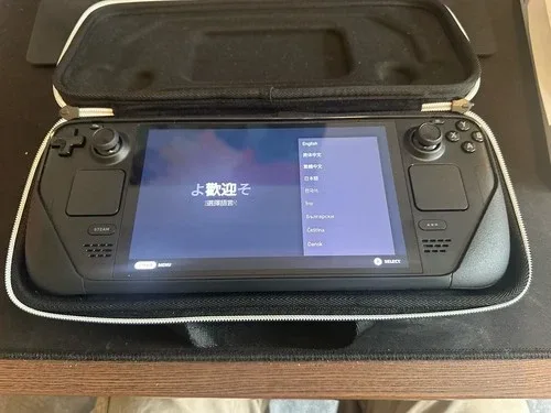 Valve Steam Deck OLED 512GB Black Handheld Console with Case & UK Charger