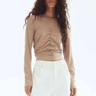 H&M Ladies Draped One-Shoulder Top