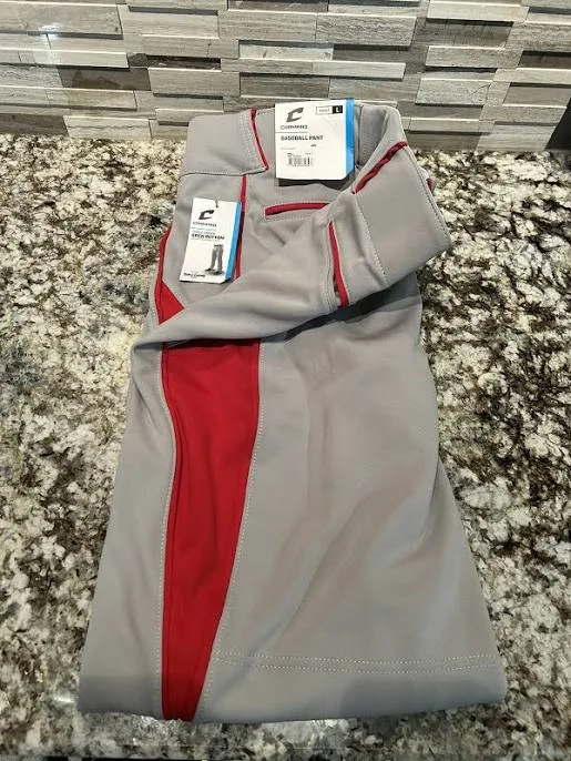 Champro Men's Triple Crown Open Bottom Baseball Pant With Piping Bp92u