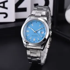 Top Brand Luxury Mens Quartz Watches - Automatic Date Calendar - Leather Strap Couple Wristwatch - Designer Male Fashion