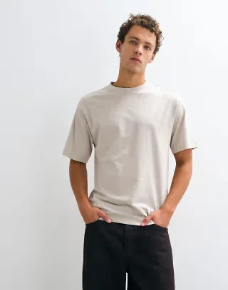 ASOS DESIGN Essentials relaxed T-shirt in beige