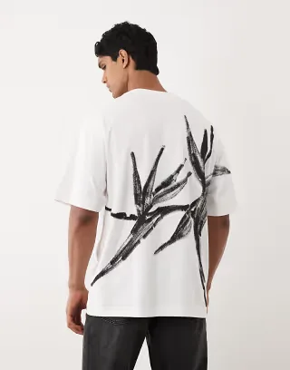 HUGO Red Dariso oversized fit T-shirt in white