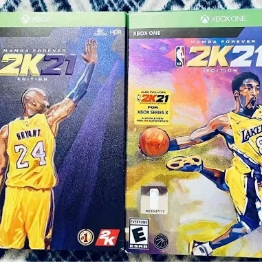 Xbox NBA 2K21 Kobe Bryant Mamba Forever Editions Both Covers - New Electronics