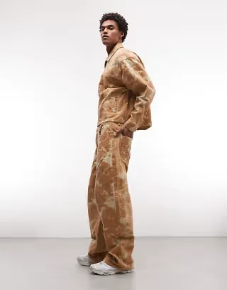 Liquor N Poker texture velour set in beige