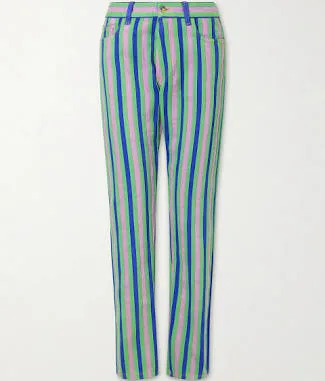 Versace Striped Straight Jeans