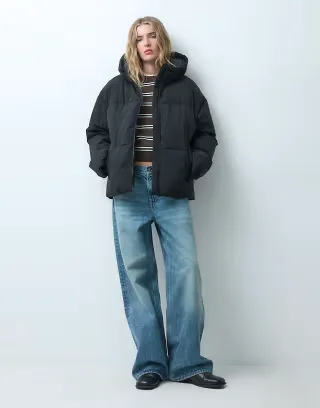 JJXX puffer jacket in black