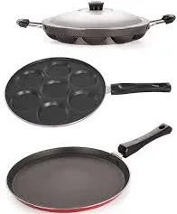 Nirlon 3 Piece Non-Stick Kitchen Cooking Essentials Combo Set