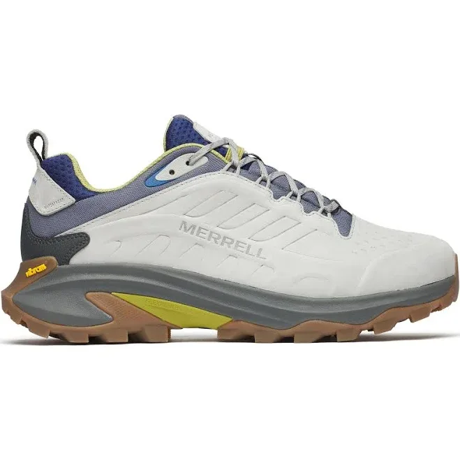 Merrell Men's Moab Speed 2 Leather Waterproof Hiking Shoes Gray 9