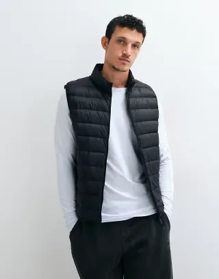Jack & Jones down vest in black