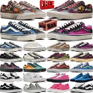 With Box Designer casual shoes vanspearlized pearlized van shoe pearl shoes vansneaker
