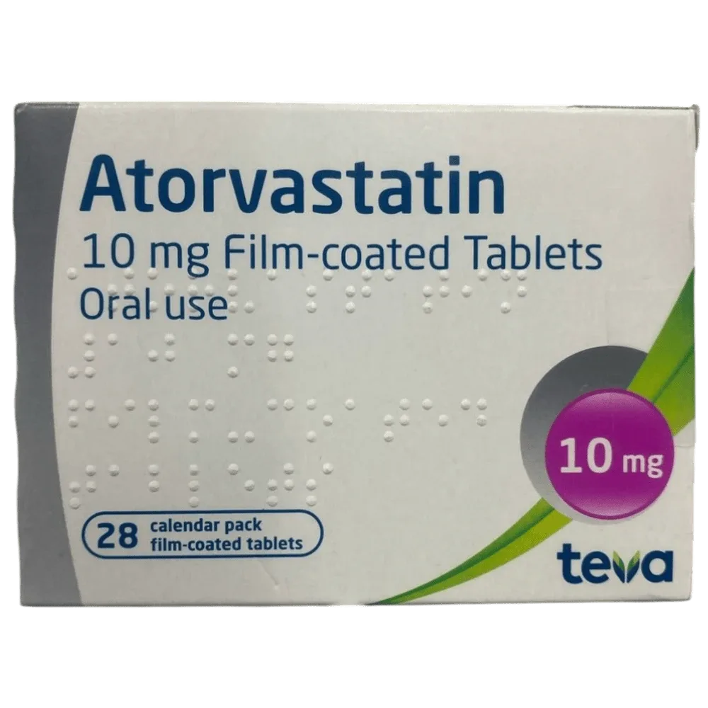 Atorvastatin Teva 10mg Tablets x28