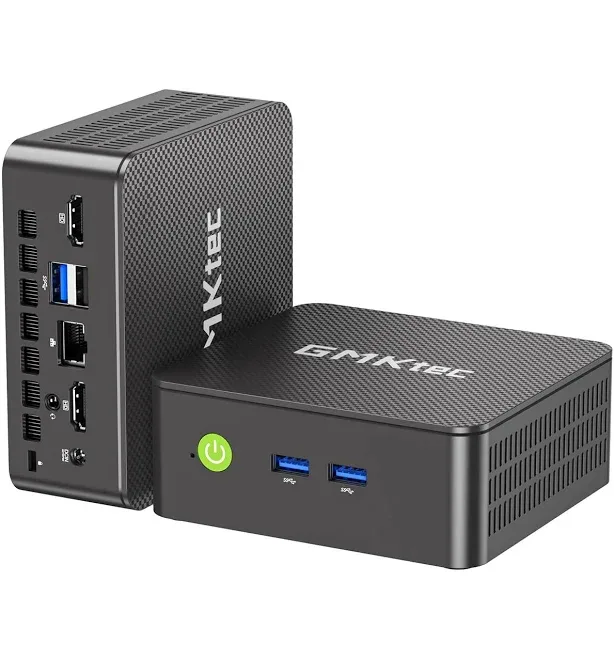 GMKtec Mini PC Computres N95(Turbo 3.4GHz) 16GB DDR4 512GB SSD Desktop Computer 4K Dual HDMI Display/3x USB3.2/WiFi 5 BT
