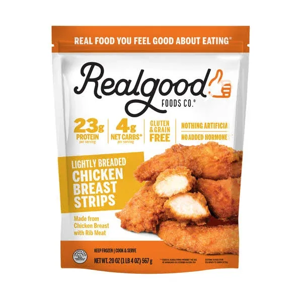 Real Good Foods Co. Lightly Breaded Chicken Strips