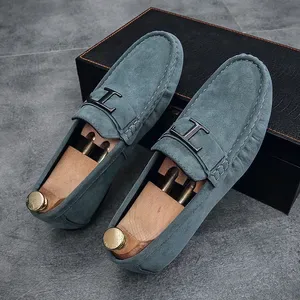 Brand Luxury Design Mens Driving Loafers - Comfortable Slip-On Moccasin Shoes with Soft Sole for Casual Business Spring