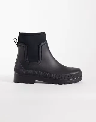 ASOS DESIGN chelsea wellington boots in black