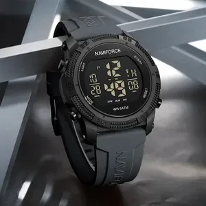 Style NAVIFORCE Fashion Waterproof Mens Electronics Wrist Watch Sports Luminous Watches Silicone Strap Male Clocks Gifts