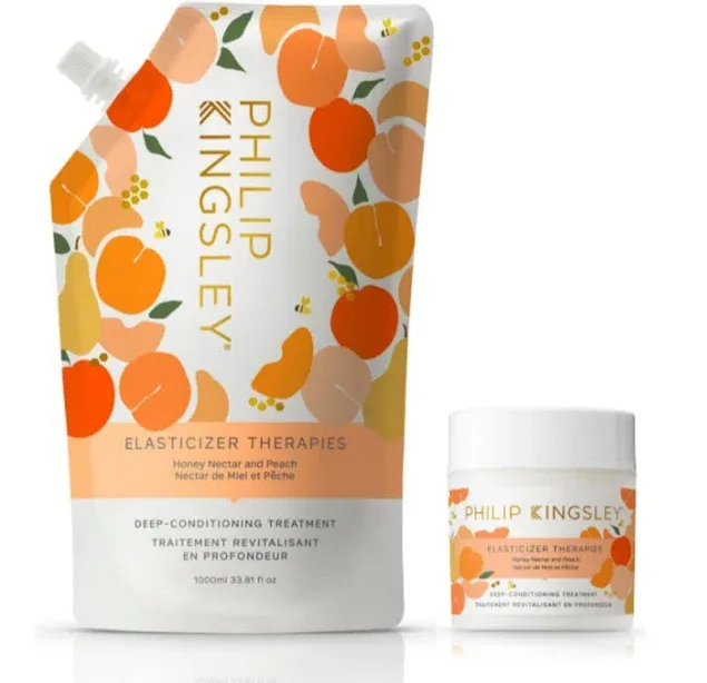 Philip Kingsley Honey Nectar & Peach Elasticizer 1Litre & 150ml Set
