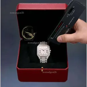 vvs Moissanite Diamond Watch for Men and Women - Honeycomb Inlay Hip Hop Iced Out Crystal Timepiece
