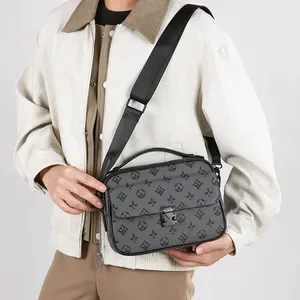 Designer Bag 2026 Mens Business Messenger Bag - Versatile Crossbody Shoulder Bag with Top Handle for Commuter Convenienc