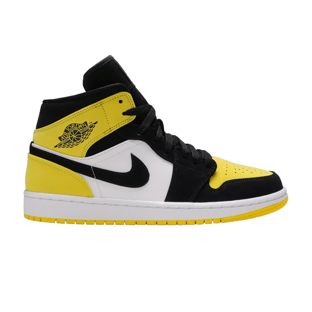 Air Jordan 1 Mid Yellow Toe Black