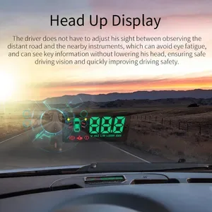 HUD Head-Up Display for Cars - Wired OBD Digital Speedometer Projector, Auto Windshield HUD, Compatible with Smart 453 F