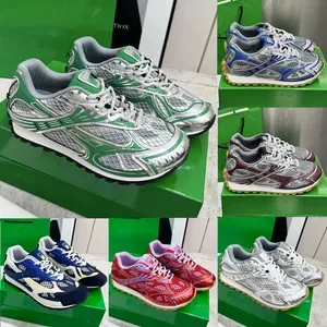 With box Designer Sneaker High quality Orbit Men Women Sneakers Sports Breathable Leather Mesh Matching Lace Up Casual T