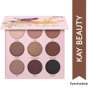 Kay Beauty Eyekanvas Eyeshadow Palette Bare Soul Shade For Makeup 10gm