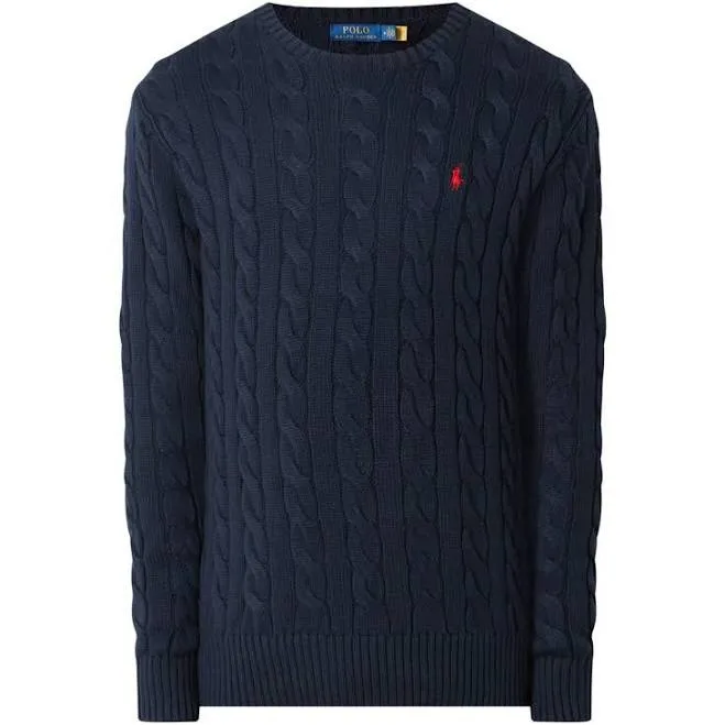 Polo Ralph Lauren Crew Neck Cable Knit Sweater