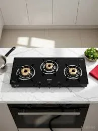 Glen 1033 GT BB BL 3 Burner Manual Gas Stove