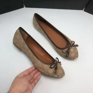 Ballet Flat Boat Mules for Women, Leather Loafers with Bow Accent, Dress Shoes for Spring Autumn, Formal Dance Flats, Si
