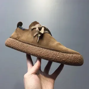 Casual Leather Shoes - Soft Matte Leather Non-Slip Flat Sports Shoes with Flexible Sole - Retro Board Style