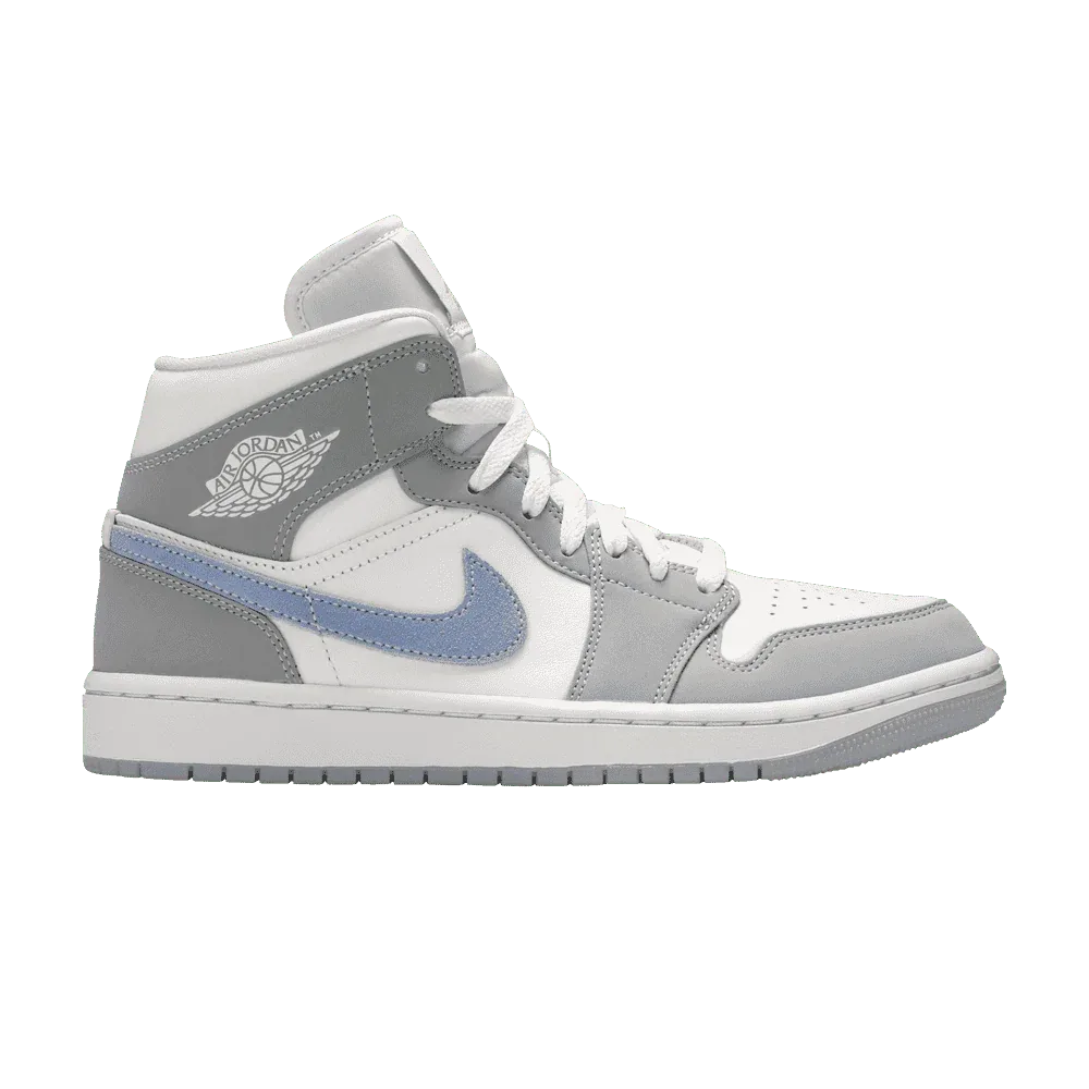 Air Jordan 1 Mid Wolf Grey Aluminum