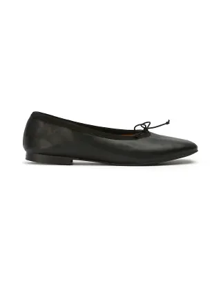 Tony Bianco Chelsea round toe ballet flats in black leather