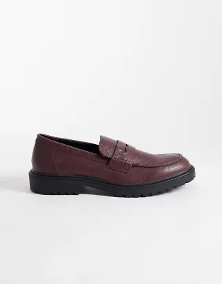 SEQWL Gaston low hiker boots in burgundy