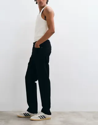 ASOS DESIGN essential slim jeans in black