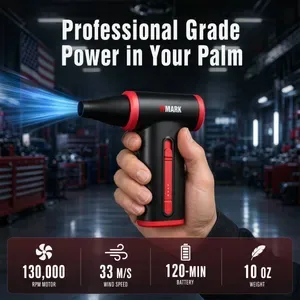 WMARK Cleaner Powerful Vacuum Handheld Dust Blower Cordless Hair Dryer 130000 RPM Mini Outdoor Home Appliance NG-TB001 W