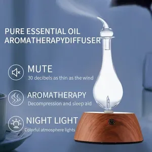 Other Electronics 50ML Essential Oil Diffuser - Aromatherapy Nebulizing Humidifier with Colorful Night Light, 100-240V