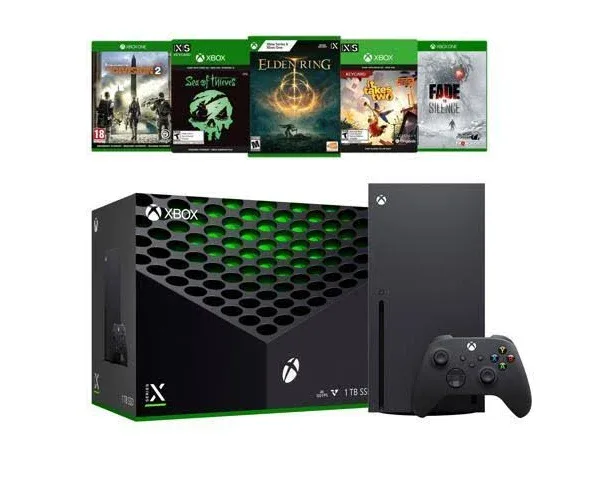 Xbox Series X Console with Flagship 1TB SSD, Black, Gaming Console, and Wireless Controller