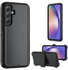 for Samsung Galaxy A55 5G case,A55 5G Heavy Duty case,with Belt-Clip and Tempered Glass Screen Protector, [Military Grad