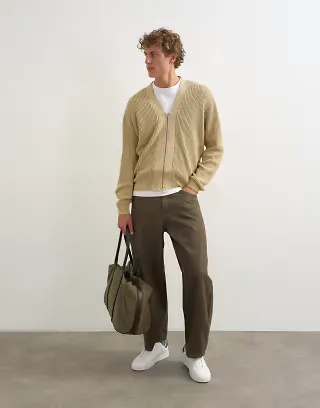 Topman rigid barrel fit jean in washed green