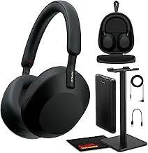 WH-1000XM5 Best Auto Noise Canceling Wireless Over-Ear Headphones, 30hr Battery Life - Optimizer for Alexa and Google As