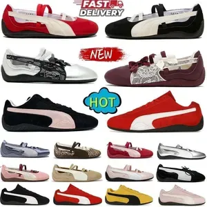 Top Quality Mary jane flats Designer Ballets Women Trainers Sneakers silver red white black Satin Mauve Mist Driving loa