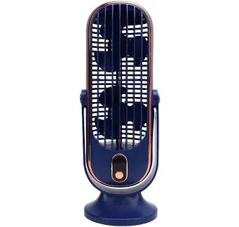 Luqeeg Tower Fan for Bedroom, Powerful 5 - Speed Oscillating Desk Fan, Portable Rechargeable Quiet Table for Nightstands