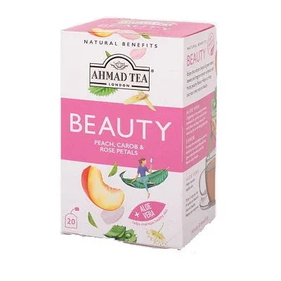 Ahmad Tea Beauty Peach, Carob & Rose Petals 40 g x20